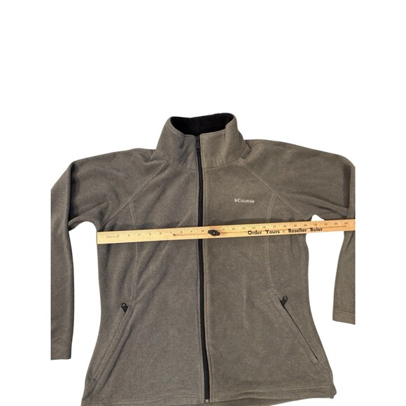 Columbia Jacket Womens Sz L Gray Omni-Heat Full Zip Fleece Thermal Reflective - Picture 4 of 5